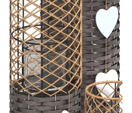 Svečturi, 3 Gab., Pelēkas Klūdziņas Vidaxl