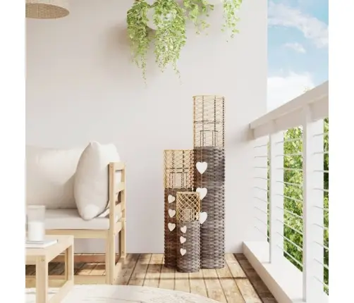 Svečturi, 3 Gab., Pelēkas Klūdziņas Vidaxl