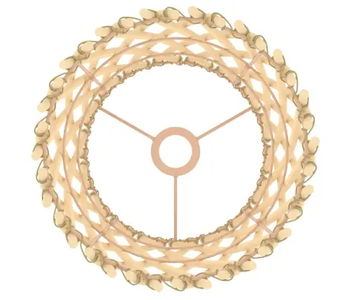 Lampas Abažūrs, Ø23X28 Cm, Pīts Vidaxl