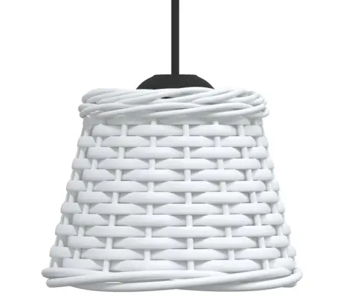 Griestu Lampas Abažūrs, Balts, Ø15X12 Cm, Pīts Vidaxl