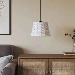 Griestu Lampas Abažūrs, Balta, Ø20X15 Cm, Pīts Vidaxl