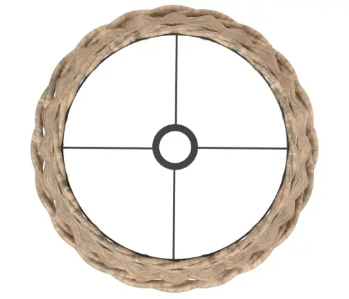 Lubinio Šviestuvo Gaubtas, Rudos Spalvos, 40X26cm Pintas