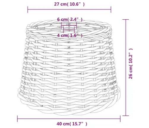 Lubinio Šviestuvo Gaubtas, Rudos Spalvos, 40X26cm Pintas