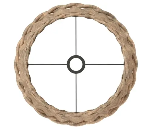 Lubinio Šviestuvo Gaubtas, Rudos Spalvos, Ø45X28 cm Pintas