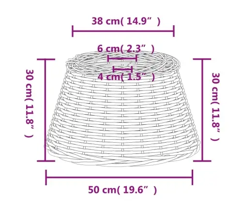 Laelambi Vari, Pruun, Ø50X30 cm Vitstest