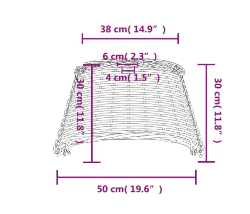 Laelambi Vari, Pruun, Ø50X30 cm Vitstest