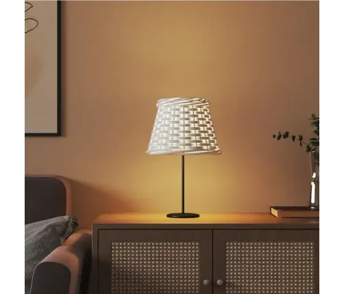 Lampas Abažūrs, Balts, Ø15X12 Cm, Pīts Vidaxl