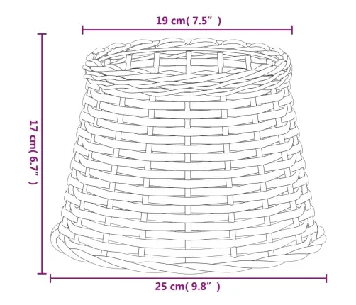 Šviestuvo Gaubtas, Baltos Spalvos, 25X17cm Pintas