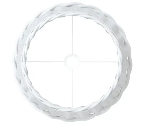 Lampas Abažūrs, Balts, Ø45X28 Cm, Pīts Vidaxl