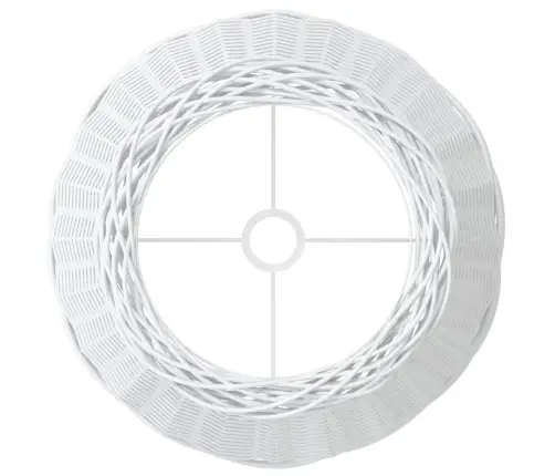 Lampas Abažūrs, Balts, Ø50X30 Cm, Pīts Vidaxl