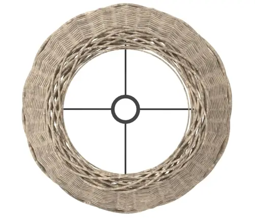 Lampas Abažūrs, Brūns, Ø50X30 Cm, Pīts Vidaxl