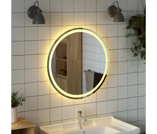 Vannasistabas Led Spogulis, 70 Cm, Apaļš Vidaxl