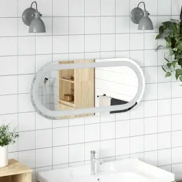 Vannasistabas Spogulis Ar Led, 70X30 Cm, Ovāls Vidaxl