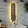 Led Vannitoapeegel, 90X40 cm Ovaalne