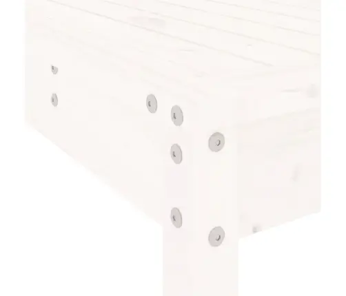 5-Daļīgs Dārza Mēbeļu Komplekts, Priedes Masīvkoks, Balts Vidaxl