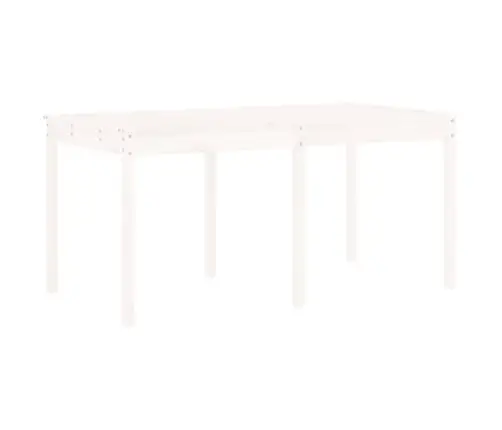 13-Daļīgs Dārza Mēbeļu Komplekts, Priedes Masīvkoks, Balts Vidaxl