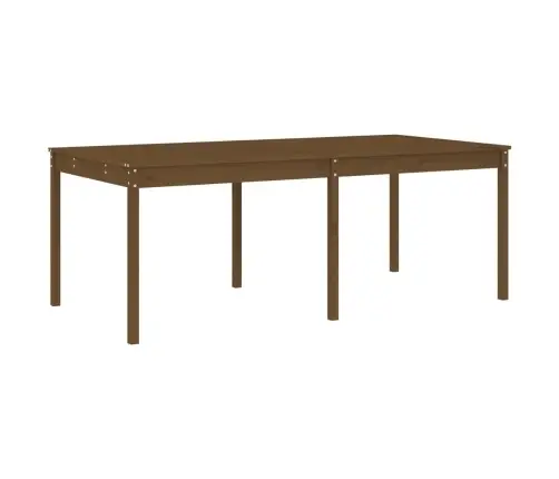 17-Osaline Aia Söögimööbli Komplekt, Meepruun, Männipuit