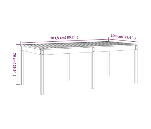 17-Osaline Aia Söögimööbli Komplekt, Meepruun, Männipuit