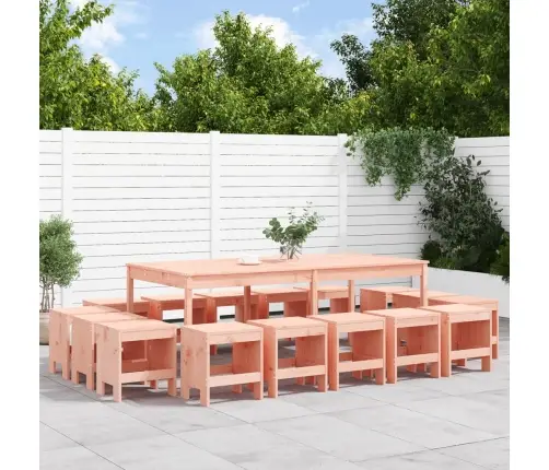 17-Daļīgs Dārza Mēbeļu Komplekts, Duglasa Egles Masīvkoks Vidaxl