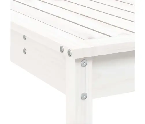 3-Daļīgs Dārza Bāra Mēbeļu Komplekts, Priedes Masīvkoks, Balts Vidaxl