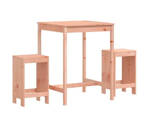 Sodo Baro Baldų Komplektas, 3 Dalių, Douglas Eglės Masyvas