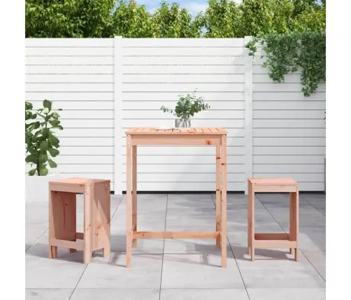 Sodo Baro Baldų Komplektas, 3 Dalių, Douglas Eglės Masyvas