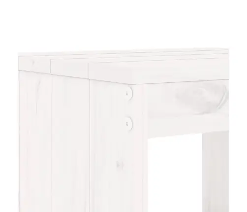 5-Osaline Aia Baarikomplekt, Valge, Männipuit