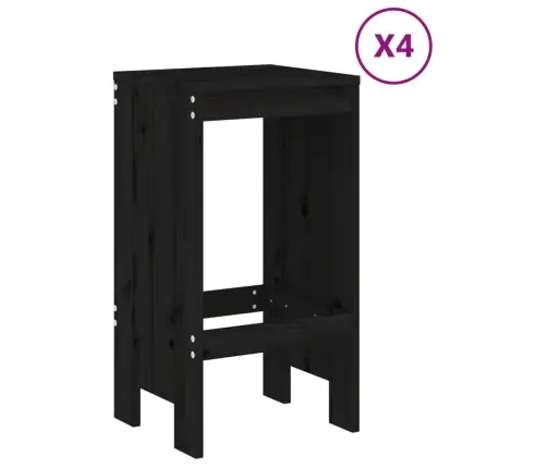 5-Osaline Aia Baarikomplekt, Must, Männipuit