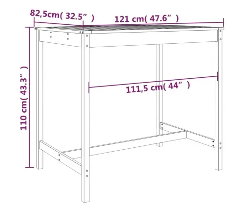 Sodo Baro Baldų Komplektas, 5 Dalių, Baltas, Pušies Masyvas