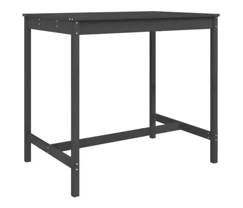 5-Daļīgs Dārza Bāra Mēbeļu Komplekts, Priedes Masīvkoks, Pelēks Vidaxl