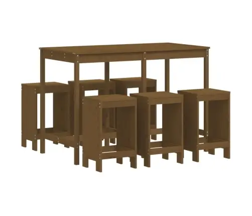 7-Osaline Aia Baarikomplekt, Meepruun, Männipuit