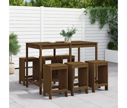 7-Osaline Aia Baarikomplekt, Meepruun, Männipuit