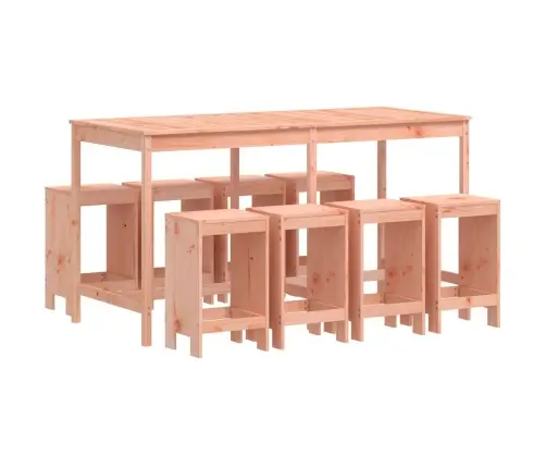 9-Daļīgs Dārza Bāra Mēbeļu Komplekts, Egles Masīvkoks Vidaxl