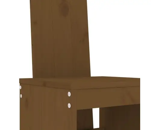 Sodo Baro Baldų Komplektas, 3 Dalių, Medaus Rudas, Pušis