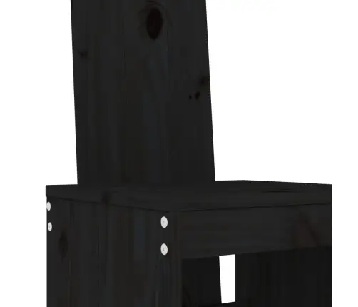 3-Osaline Aia Baarikomplekt, Must, Männipuit