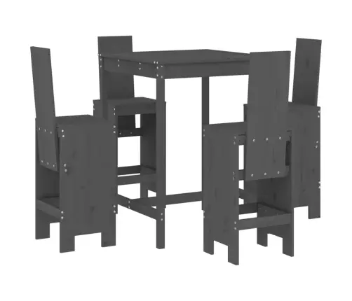 5-Osaline Aia Baarikomplekt, Hall, Männipuit