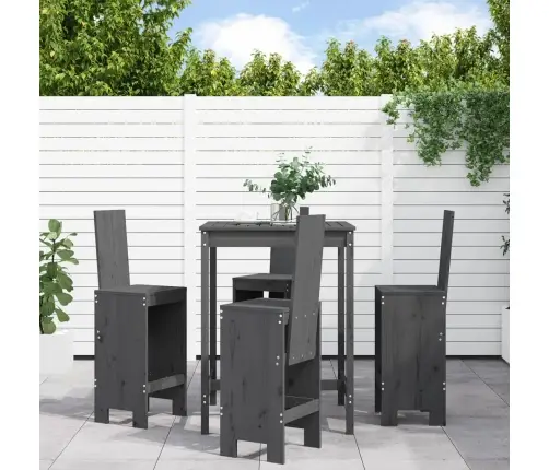 5-Osaline Aia Baarikomplekt, Hall, Männipuit