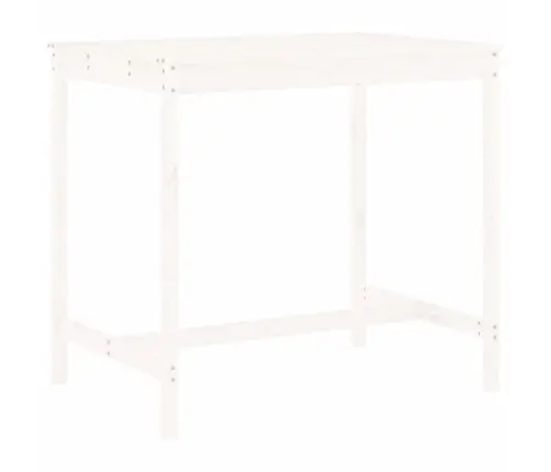 5-Daļīgs Dārza Bāra Mēbeļu Komplekts, Priedes Masīvkoks, Balts Vidaxl