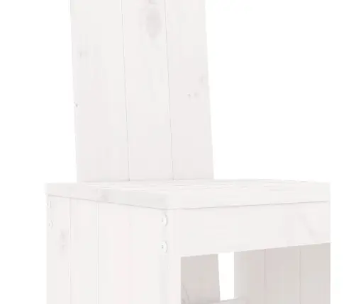 7-Daļīgs Dārza Bāra Mēbeļu Komplekts, Priedes Masīvkoks, Balts Vidaxl