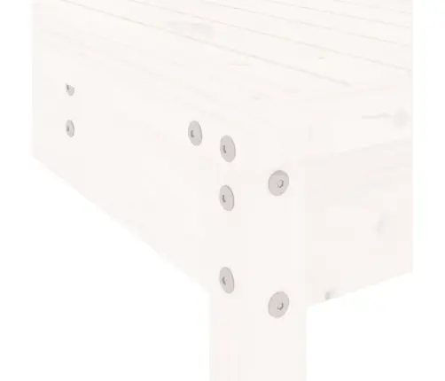 7-Daļīgs Dārza Bāra Mēbeļu Komplekts, Priedes Masīvkoks, Balts Vidaxl