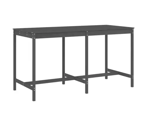 9-Daļīgs Dārza Bāra Mēbeļu Komplekts, Priedes Masīvkoks, Pelēks Vidaxl 9-Daļīgs Dārza Bāra Mēbeļu Komplekts, Priedes Masīvkoks, Pelēks Vidaxl