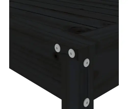 5-Daļīgs Dārza Bāra Mēbeļu Komplekts, Priedes Masīvkoks, Melns Vidaxl