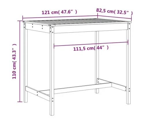 Sodo Baro Baldų Komplektas, 5 Dalių, Pušies Medienos Masyvas Sodo Baro Baldų Komplektas, 5 Dalių, Pušies Medienos Masyvas