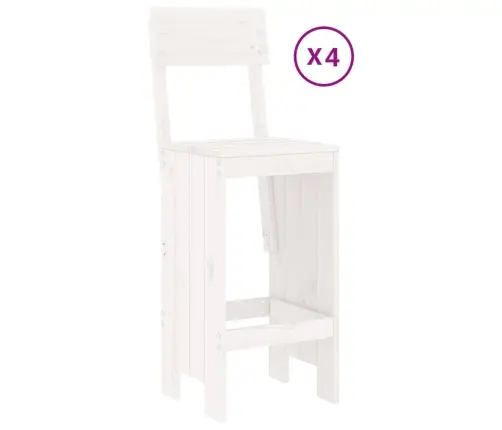 5-Osaline Aia Baarikomplekt, Valge, Männipuit