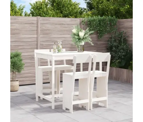 5-Osaline Aia Baarikomplekt, Valge, Männipuit