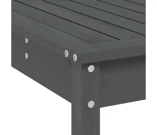 7-Daļīgs Dārza Bāra Mēbeļu Komplekts, Priedes Masīvkoks, Pelēks Vidaxl
