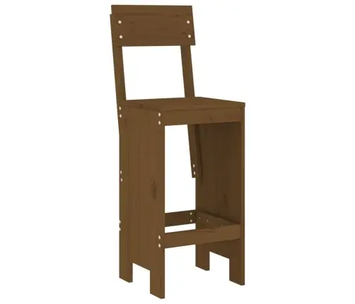 7-Daļīgs Bāra Mēbeļu Komplekts, Priedes Masīvkoks, Medus Brūns Vidaxl