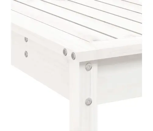 9-Daļīgs Dārza Bāra Mēbeļu Komplekts, Priedes Masīvkoks, Balts Vidaxl