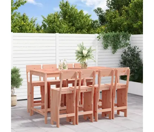 9-Daļīgs Dārza Bāra Mēbeļu Komplekts, Egles Masīvkoks Vidaxl