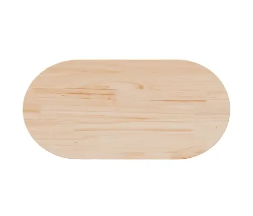 Galda Virsma, 90X45X2,5 Cm, Priedes Masīvkoks, Ovāla Vidaxl